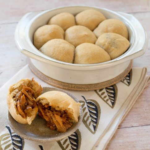 BBQ Jackfruit Stuffed Idaho® Potato Rolls