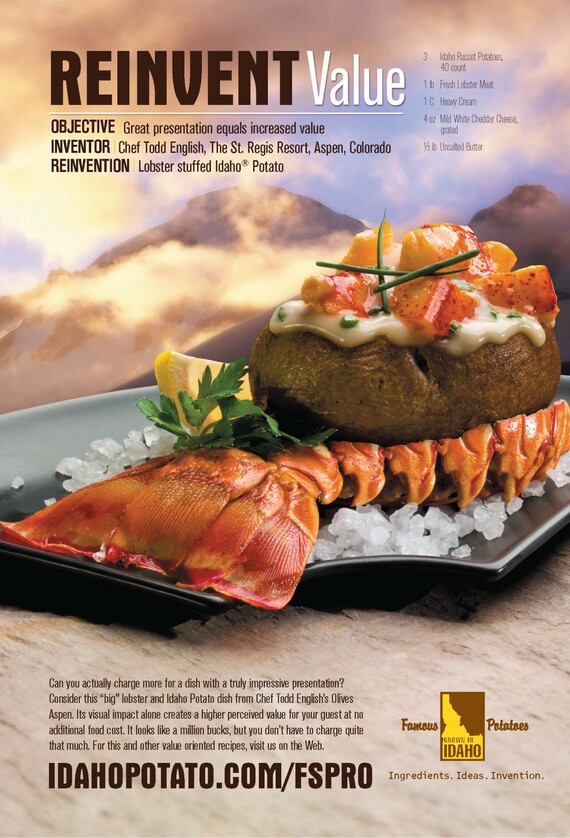 Lobster Stuffed Idaho® Potatoes