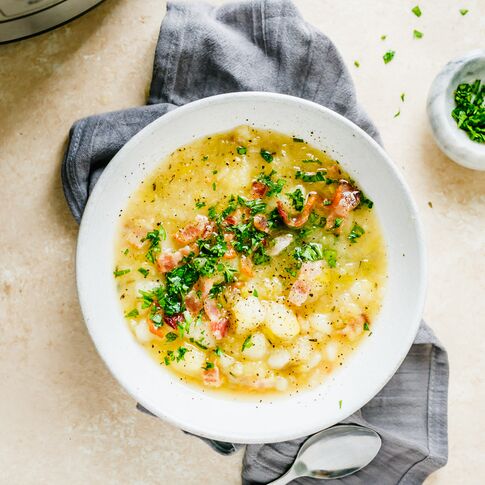 Instant Pot Idaho® Potato Leek Soup
