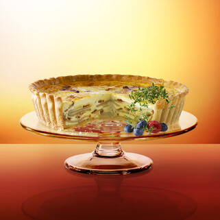Idaho® Potato, Lardon & Aged Cheddar Quiche