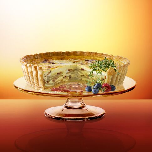 Idaho® Potato, Lardon & Aged Cheddar Quiche