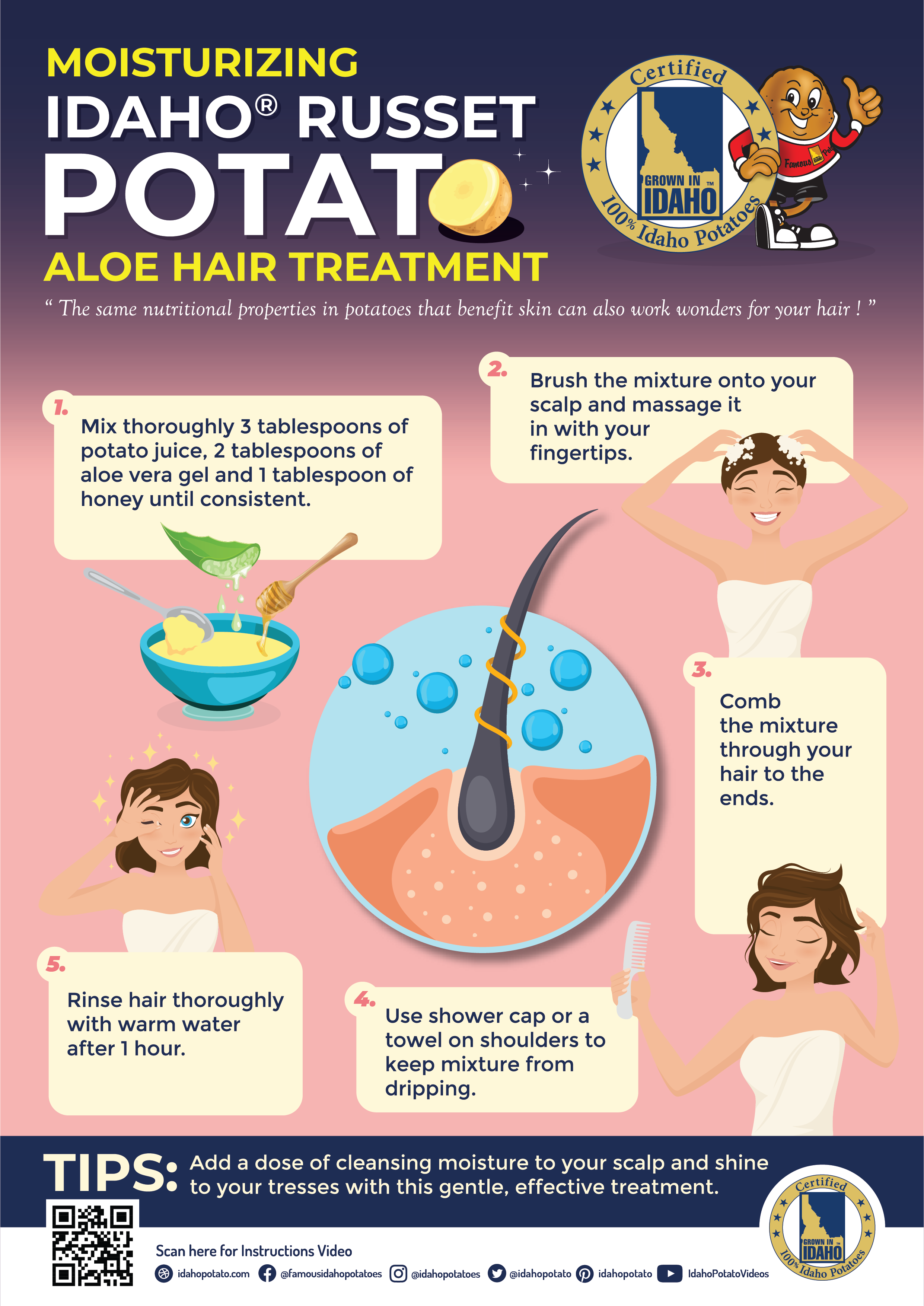 Moisturizing Idaho® Potato Aloe Hair Treatment