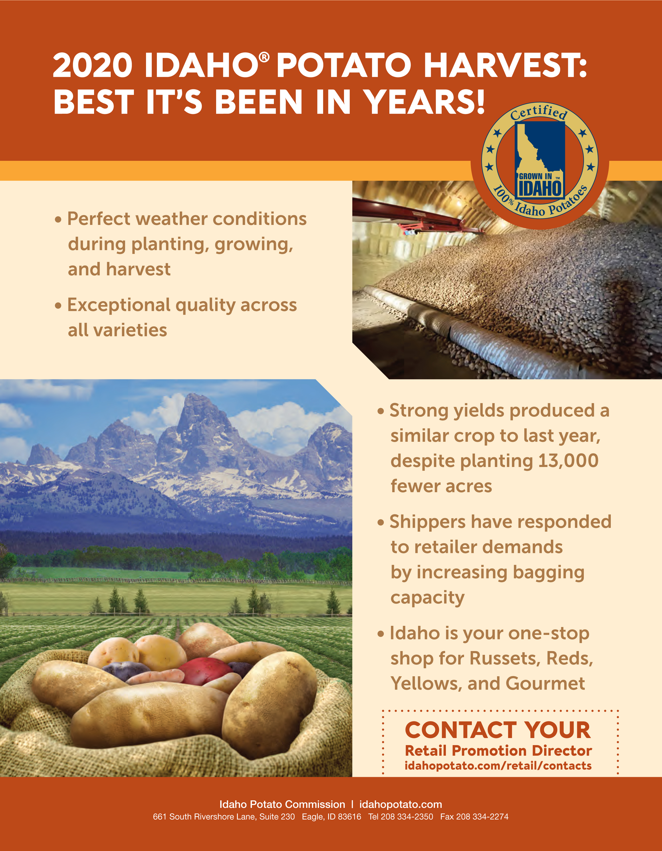 2020 Idaho® Potato Harvest and New Crop