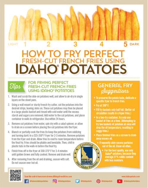 How To Fry Perfect Fresh-Cut French Fries Using Idaho® Potatoes
